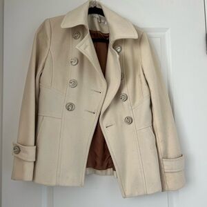 Kenneth Cole New York Women's Beige Pea Coat